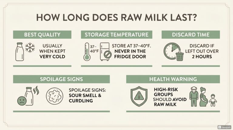 how long does raw milk last